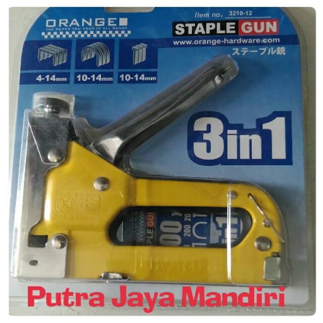 Staple Gun Orange 3 in 1 Staples Tembok 3 in 1 Murah