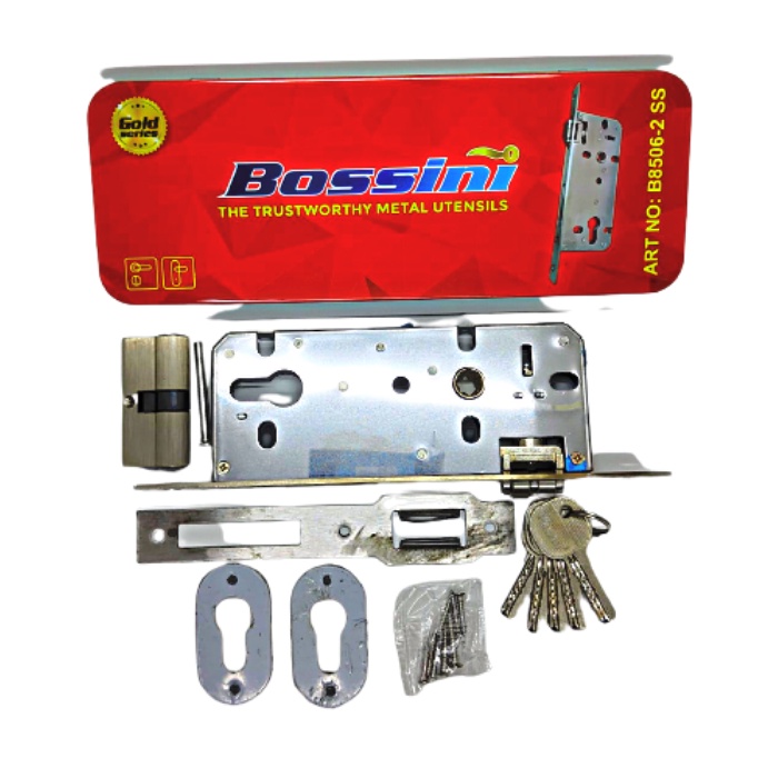 Body kunci pelor bossini kemasan kaleng/bodi kunci/body pintu