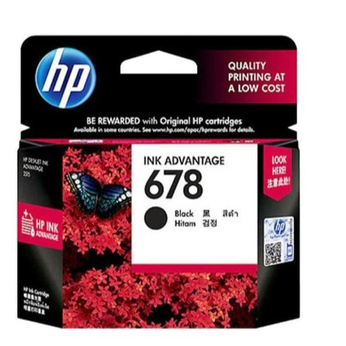 Tinta HP INK 678 Black Cartridge - For 1515, 2545 Original