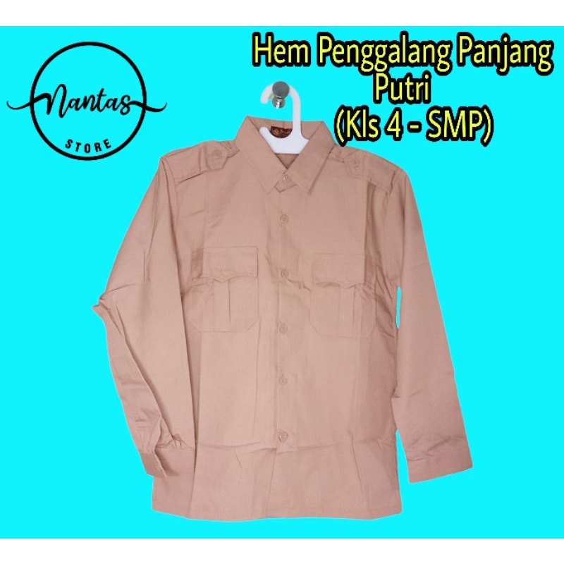 Seragam Pramuka Penggalang Panjang SD SMP Merk Seragam Baju Pramuka Penggalang Lengan Panjang
