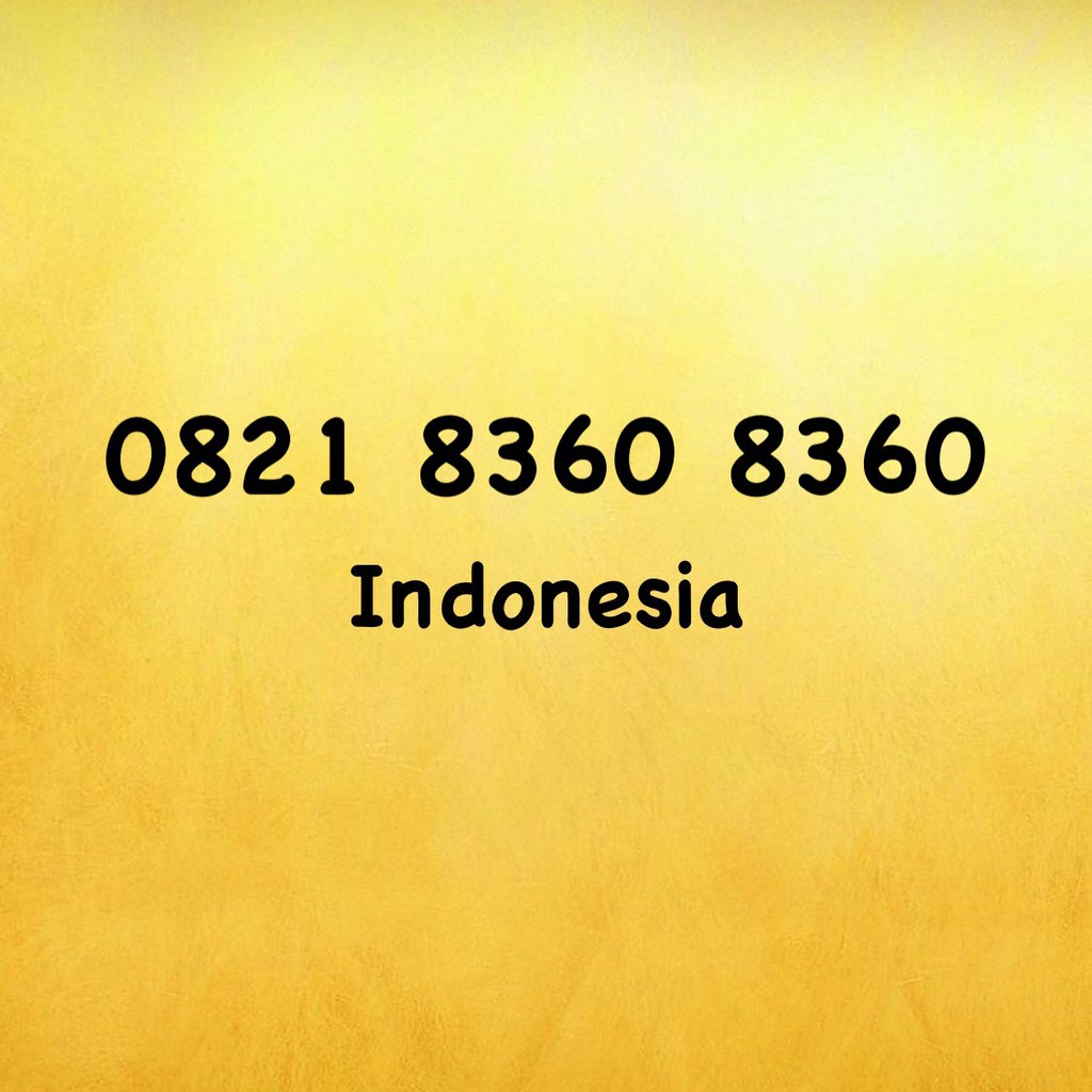 Nomor Cantik Simpati LOOP Double ABCD - BEGO - 0821 8360 8360