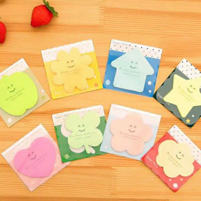

[LOVATO.CO] 1 PCS Sticky Notes Shape 20-30 Lembar Kertas Memo Lucu