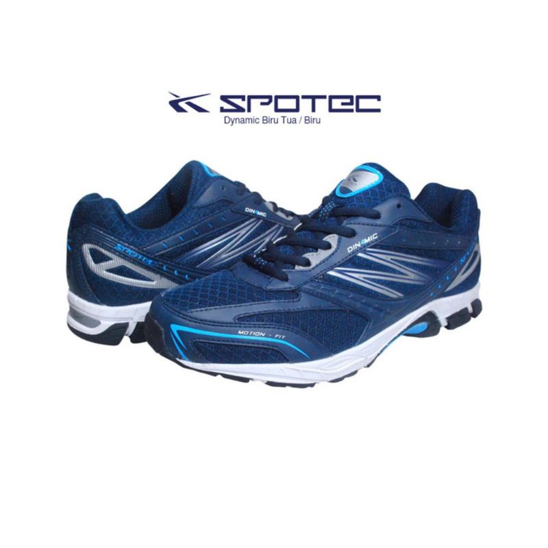 Sepatu lari SPOTEC DYNAMIC biru tua/navy Size 42(27,5 cm)