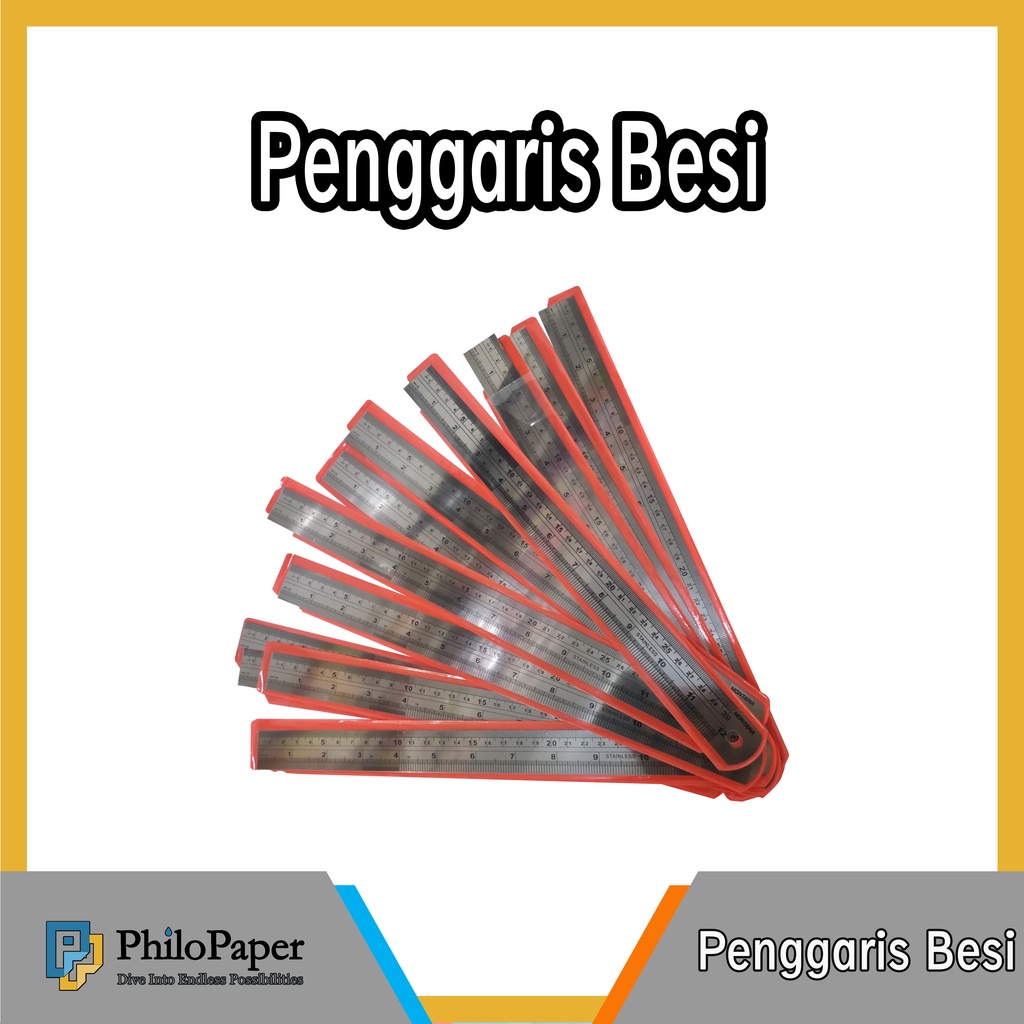 

ATK ~ Penggaris Besi 30 cm dan 15 cm Stainless Steel