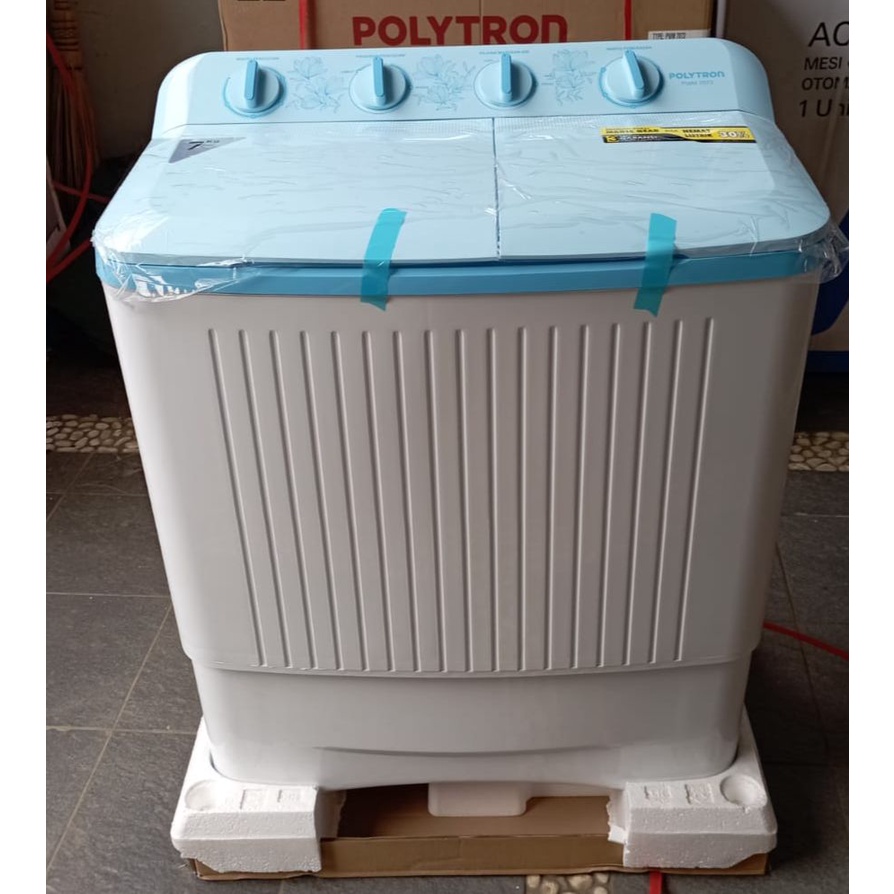 MESIN CUCI 2 TABUNG POLYTRON PWM  7366  / PWM 7073 7KG / NEW PWM 7081