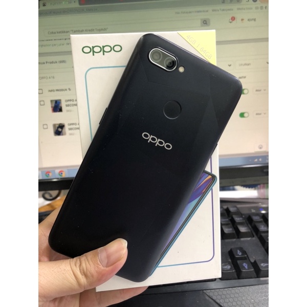 OPPO A12 RAM 4GB/64GB SECOND GARANSI RESMI