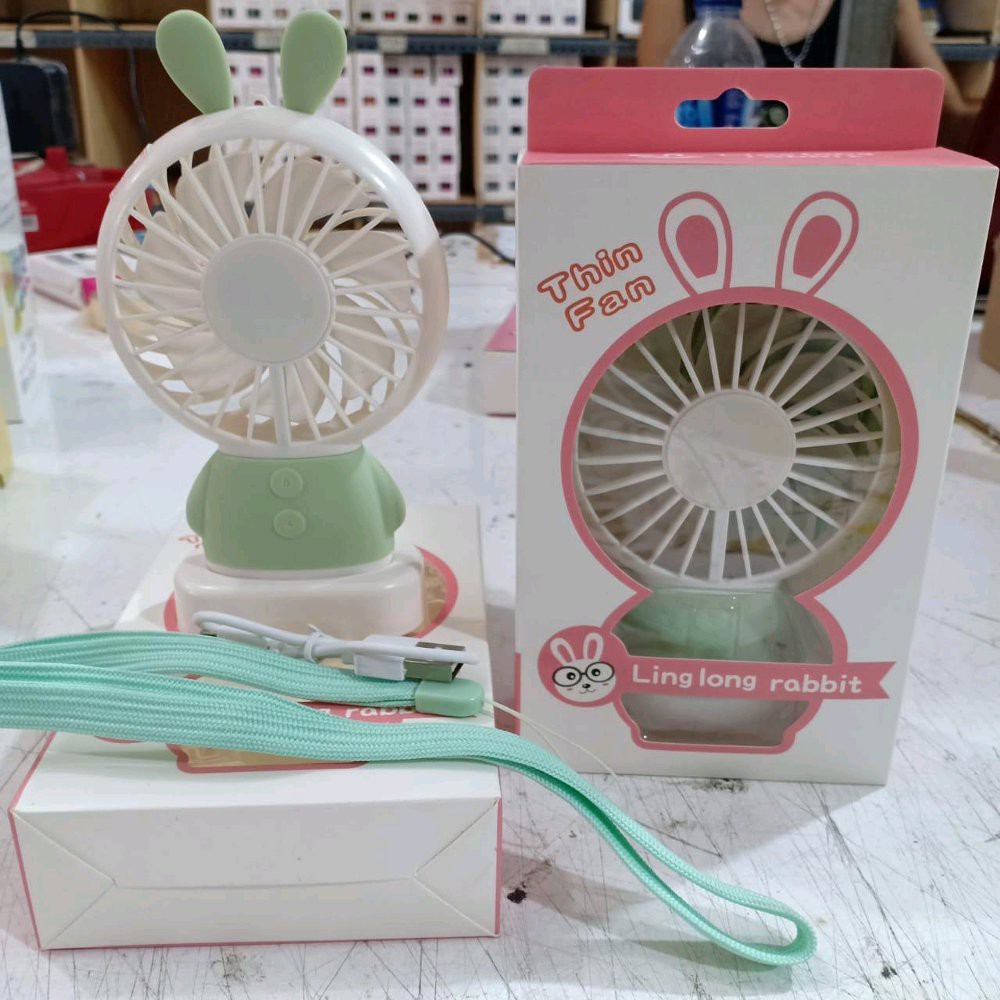 Kipas Duduk Thin Fan kipas plus Batre