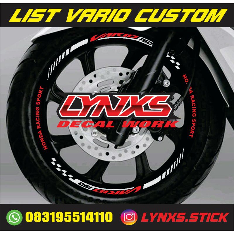 list velg Vario 150 custom