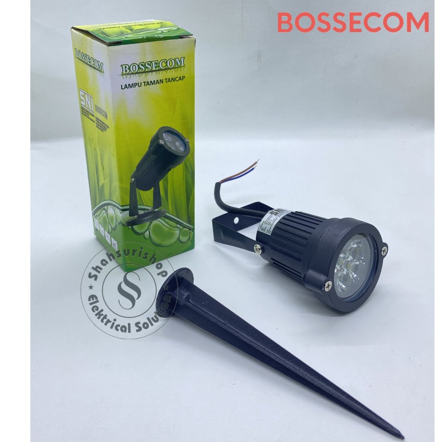 BOSSECOM LAMPU TAMAN TANCAP BE 040 A LAMPU SOROT MURAH 5 MATA 5 WATT