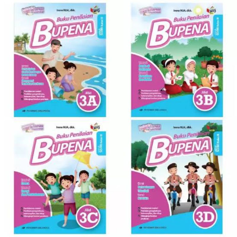 BUKU BUPENA KELAS 3SD A, B, C, D BARU/BEKAS
