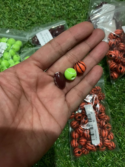 50pcs / Pack Manik-manik Bentuk Oval Bahan Akrilik Warna Kopi Untuk Membuat Perhiasan Handmade Diy