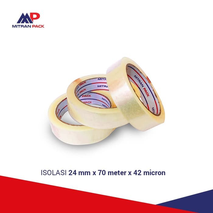 

Isolasi Solatip Bening Mitran Pack 1 inchi 24mm X 70m Satuan