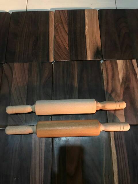 rolling pin kayu putar gilingan penggilas adonan gilingan penggilas kayu putar