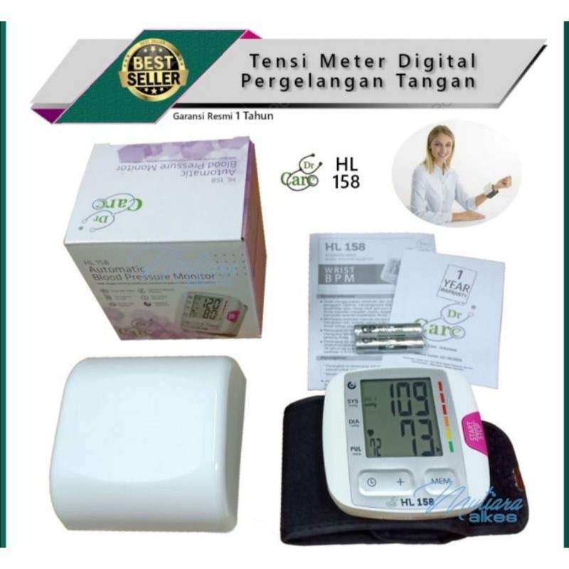 Tensimeter Digital Pergelangan Tangan DR CARE HL 158