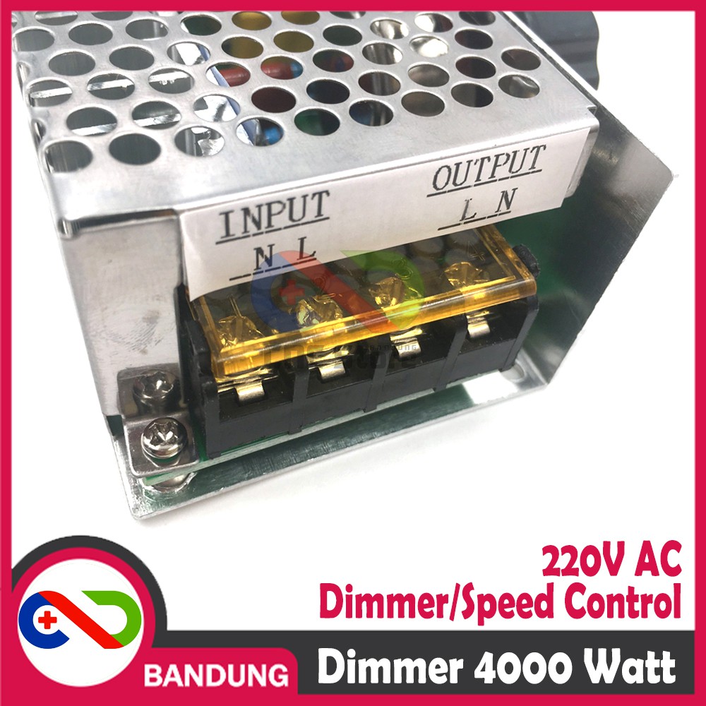 WITH CASE SCR 220V AC 4000W DIMMER SPEED CONTROLLER MOTOR LAMPU BOR GERINDA HEAT