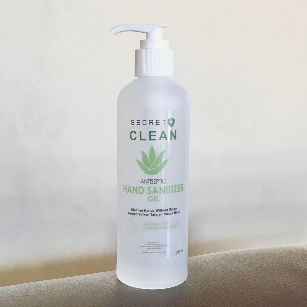 Secret Clean Gel Hand Sanitizer Aloe Vera 500ml Botol Pump