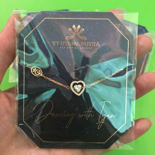 Gelang dancing stone love kuning IGUN ivan gunawan kadar 375