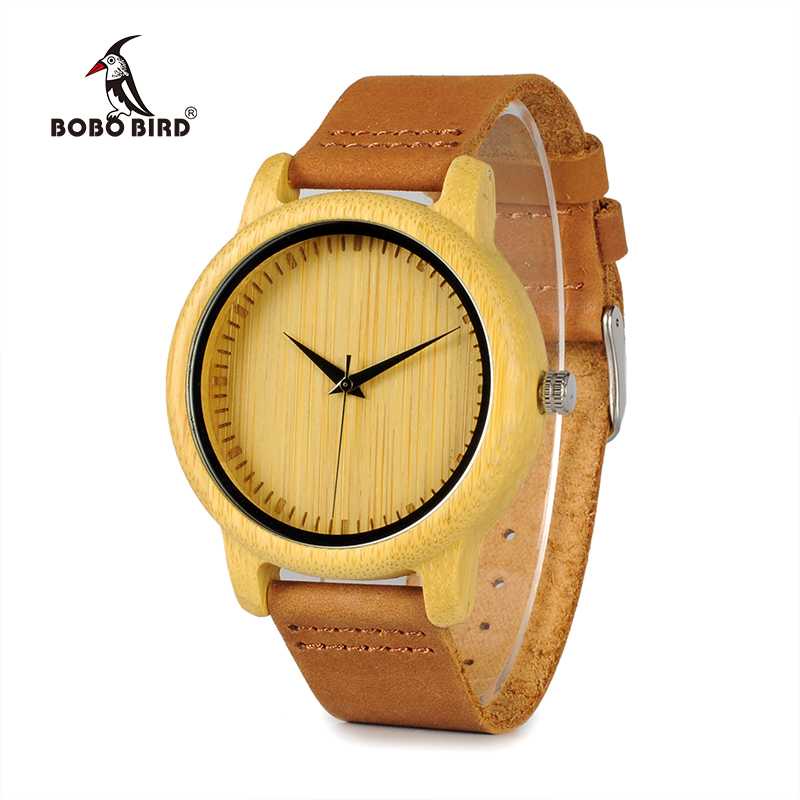 Jam Tangan Wanita Kayu Bambu Analog Wanita BOBO BIRD  - A10