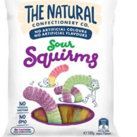 

☈ THE NATURAL CONFECTIONERY CO. SOUR SQUIRMS 180GR ❄