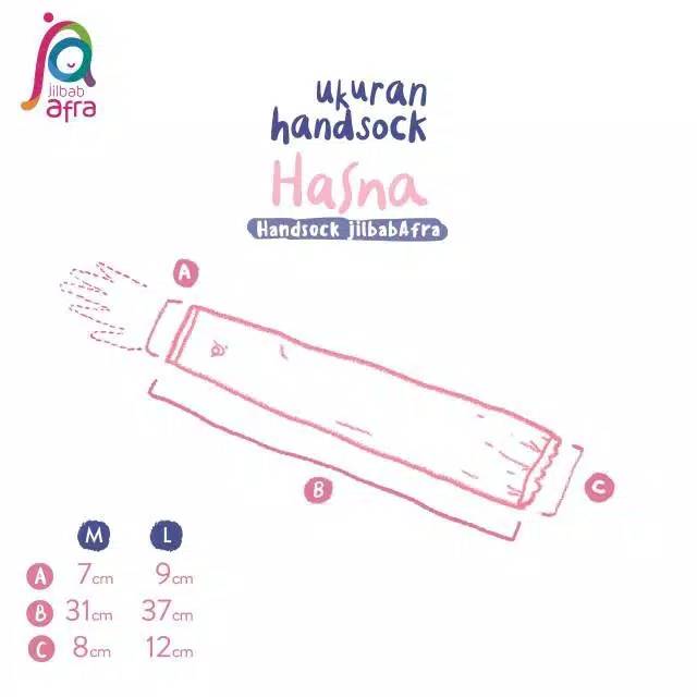 HANDSOCK HASNA - jilbab afra - handsock afra - handsock kaos - handsock jempol