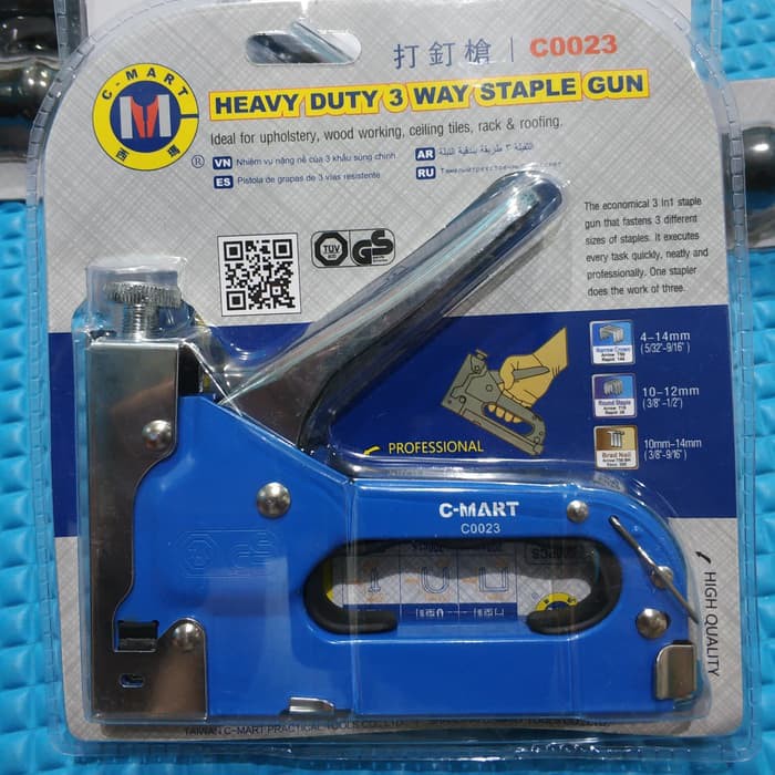 Majsterkowanie Narzedzia 3 Way Heavy Duty Staple Gun Complete With
