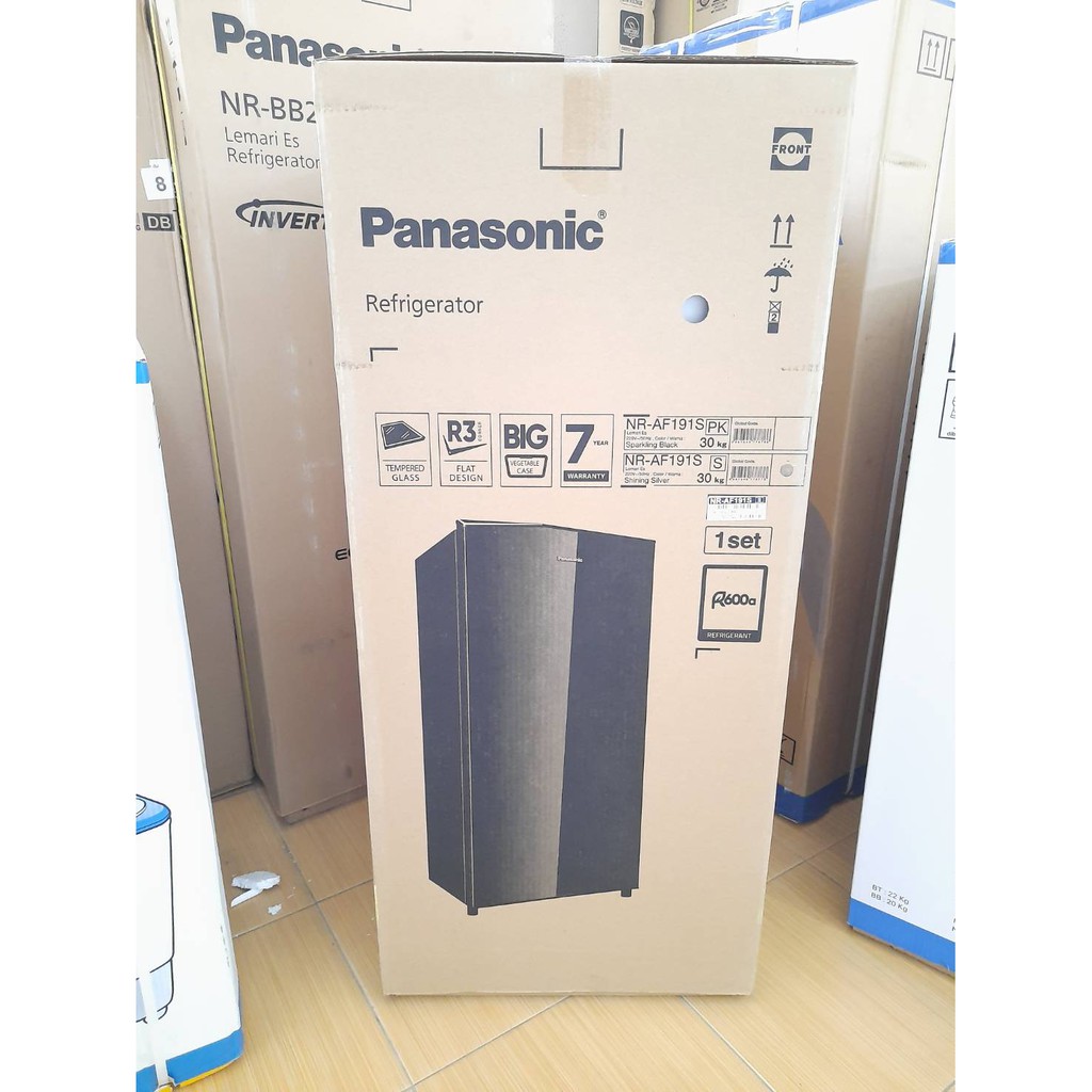 Panasonic Kulkas 1 Pintu 164 liter NR-AF191S Tempered Glass GARANSI