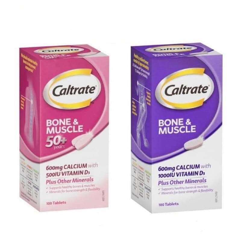 Caltrate Bone &amp; Muscle 600mg Calcium 100 tablets