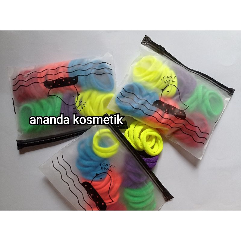 KARET RAMBUT ISI 12 PER PACK- IKAT RAMBUT