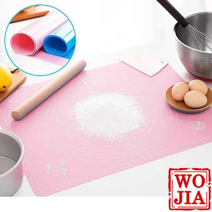 Alas Adonan Silikon Tatakan Baking Roti Kue Silicone Mat 60x40 cm