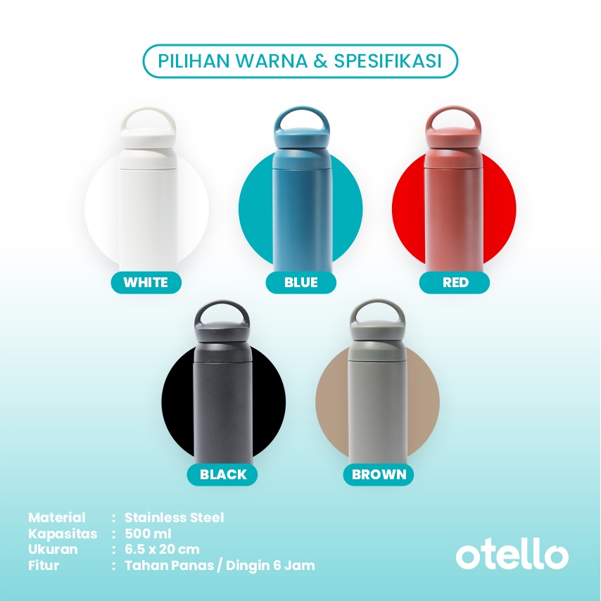 Otello - Custom Tumbler Travel 350 ml Hook Print UV Cetak Botol Minum Anak Osaka Full Color Termos