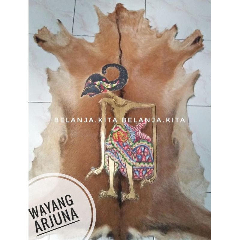 Jual Kaligrafi Lukisan Wayang Arjuna Kulit Kambing Shopee Indonesia