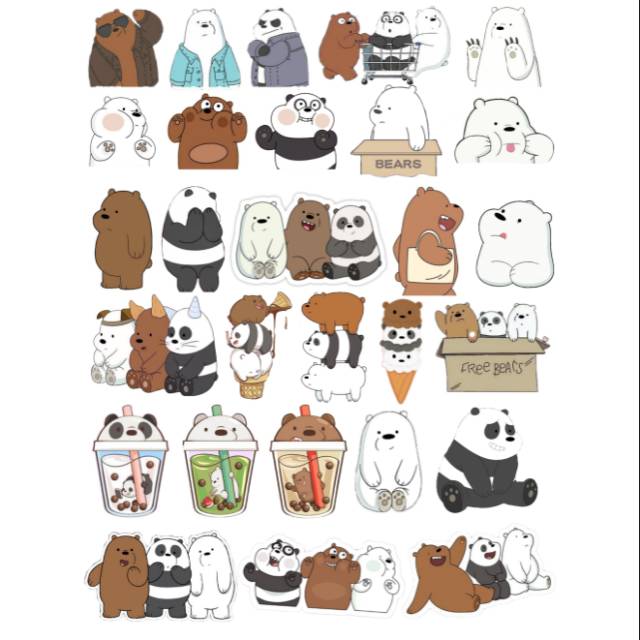 

Stiker We Bare Bears | Hiasan Laptop | Hiasan Handphone