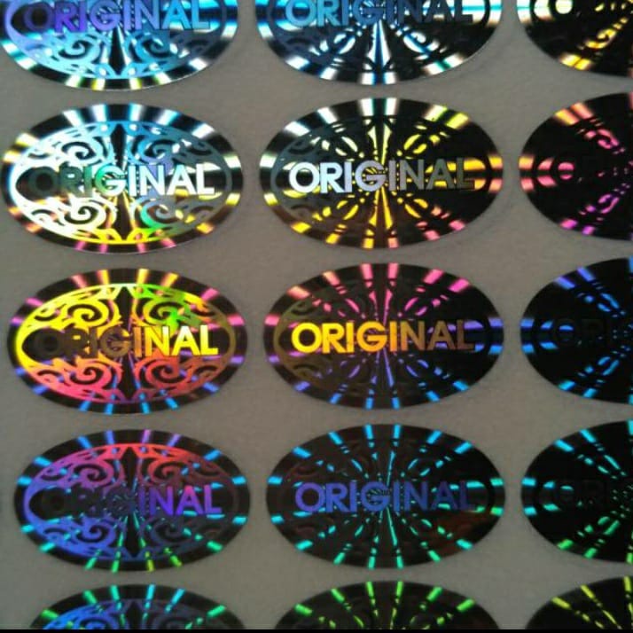 

STIKER HOLOGRAM ORIGINAL OVAL BATIK 1,1 CM X 1,8 CM - SILVER