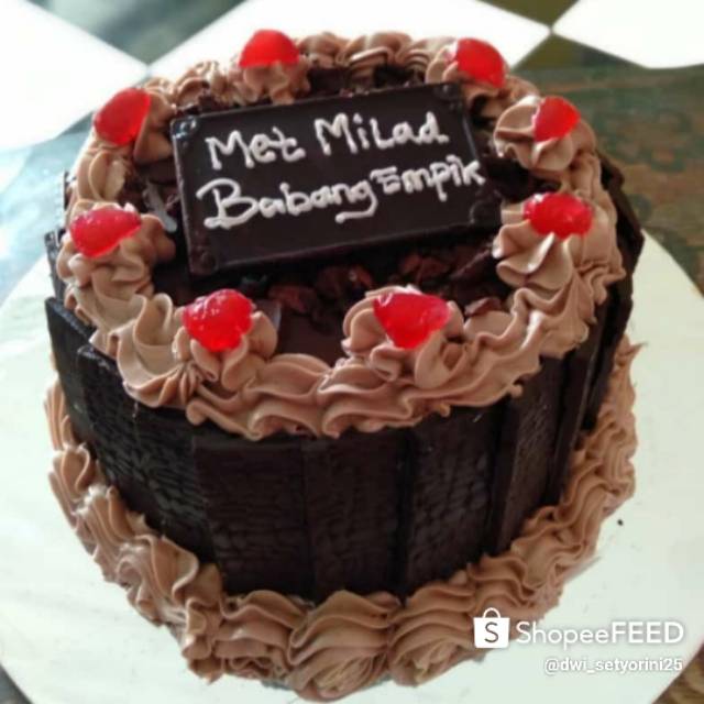 

KUE ULANG TAHUN (SIMPLE BLACKFOREST CAKE)