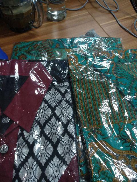 Batik Couple Baju Pasangan Maura Couple - Sania Ruffle Batik Couple Ori Ndoro Jowi Dnt