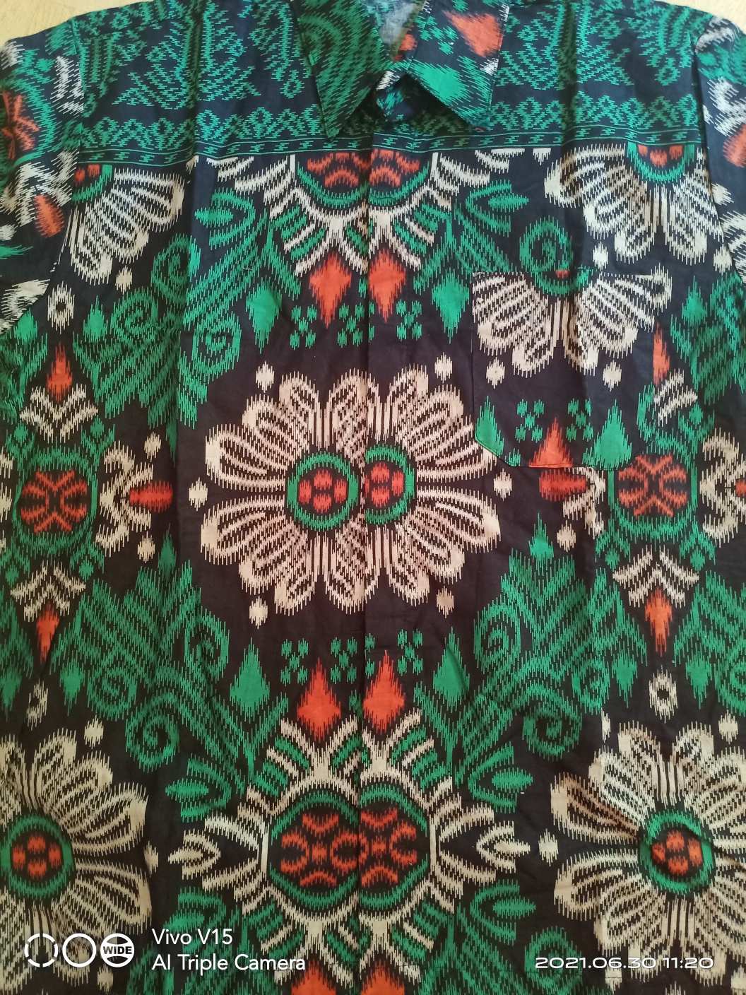 Batik Original M, L, Xl, Xxl Hem Kemeja Batik Pria Lengan Pendek Best Seller Jumbo