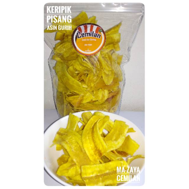 

KERIPIK PISANG RASA ASIN GURIH 250gr MA-ZAYA CEMILAN