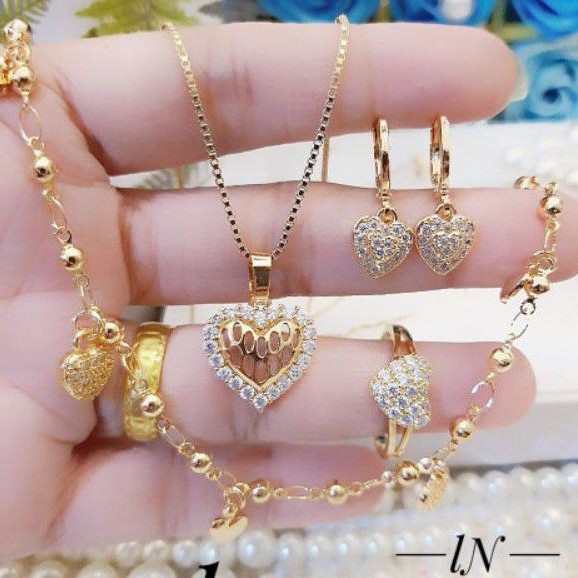 Xuping Set Perhiasan Lapis Emas 24k 2919n