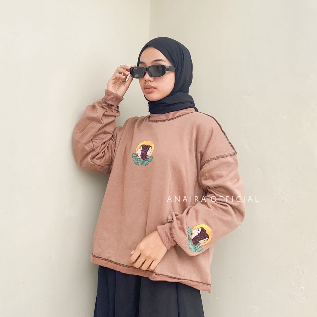 GEMINI SWEATER CREWNECK WANITA ANAIRAOFFICIAL