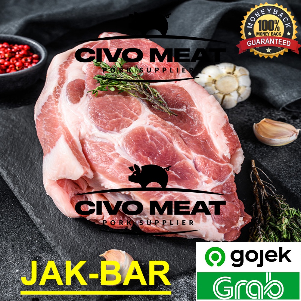 

Daging Babi bagian Kapsim Atas / Kapsim Kembang / Pork Shoulder 1kg