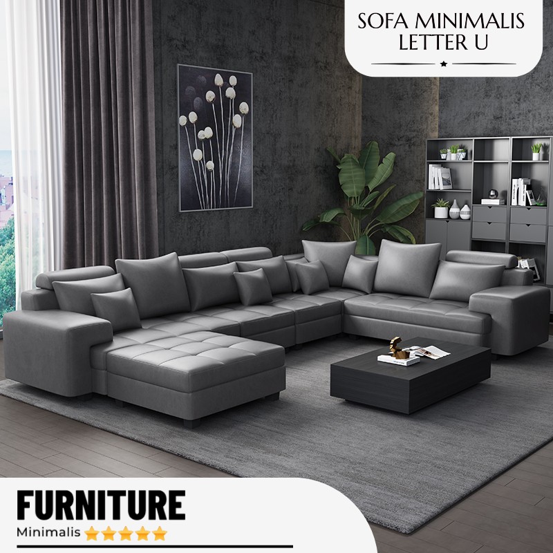 Sofa Minimalis U sudut Terbaru Kursi Tamu Sofa Ruang Tamu Minimalis