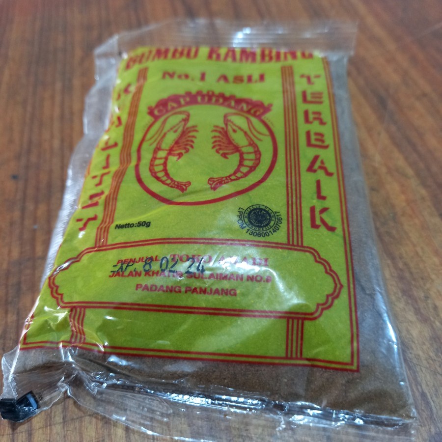 

Bumbu Kambing 50 Gram Serbaguna No.1 Asli Cap Udang