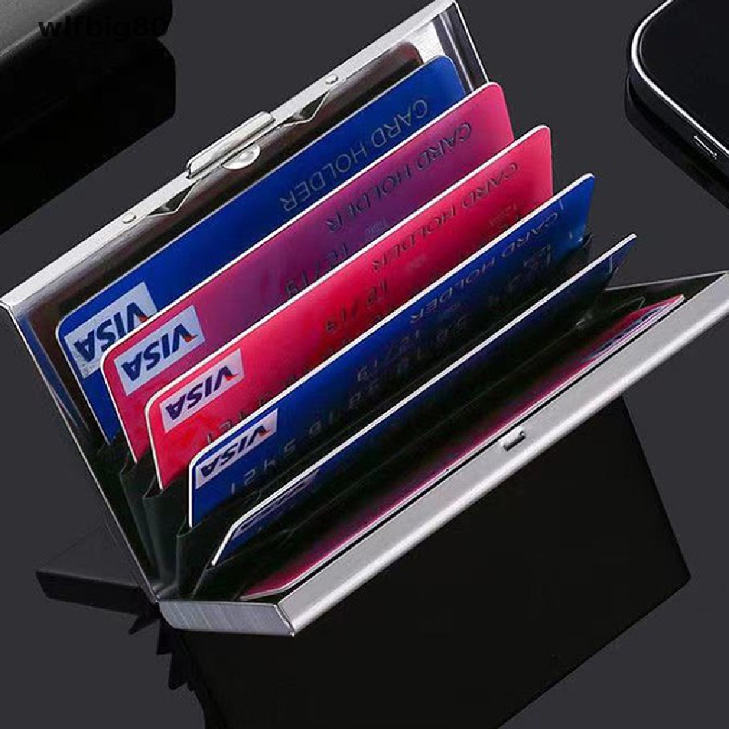 

Terlaris ✨ - (wlfbig80) Dompet Kartu Kredit Bahan Kulit Sapi + Aluminum Anti Magnet Untuk Pria / Wanita3.1.23