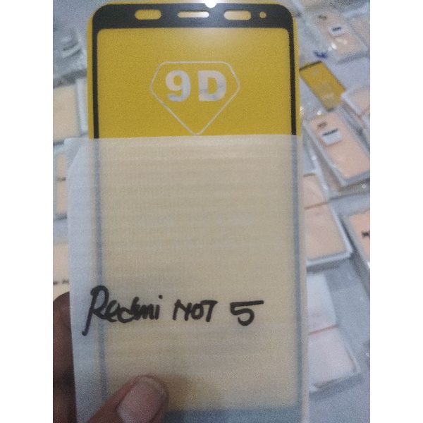 TEMPERED GLASS FULL REDMI NOTE 5 / pelindung Lcd anti radiasi