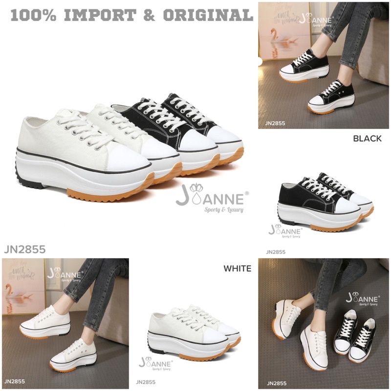 RESTOCK!! [ORIGINAL] JOANNE Casual Sport Wedges Sneakers Shoes Sepatu Wanita #JN2855