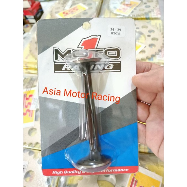 Payung Klep Moto1 Racing 34 29 Batang 5mm Payung klep Moto1 Batang 5 34-29 Batang5