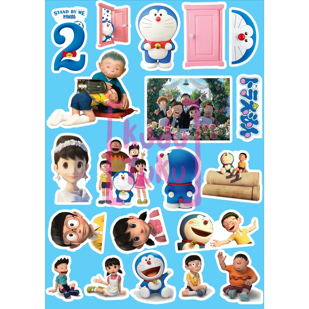 

Sticker doraemon nobita sizuka giant STKR