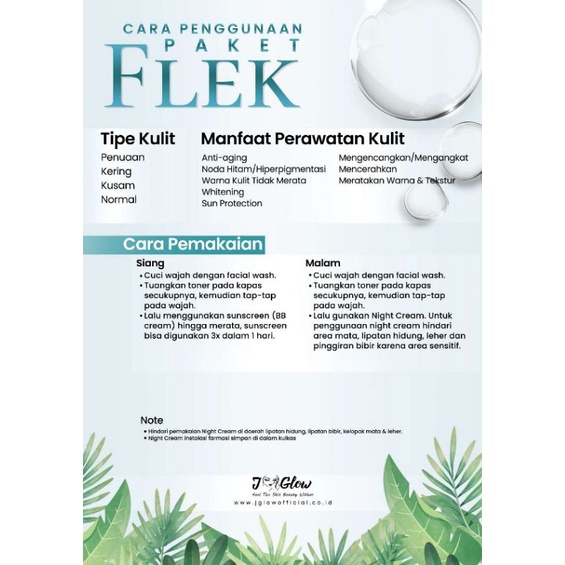 Jglow skincare paket Flek/ menghilangkan noda hitam