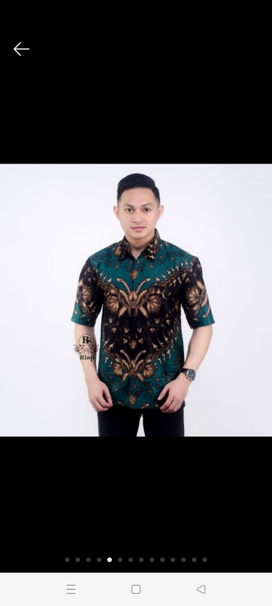 Size M L Xl Xxl Bswart Batik Hrb026 Kenongo Hem Pendek Padi Pekalongan M L Xl