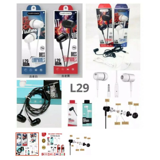 Headset Earphone D21 L29 Stereo